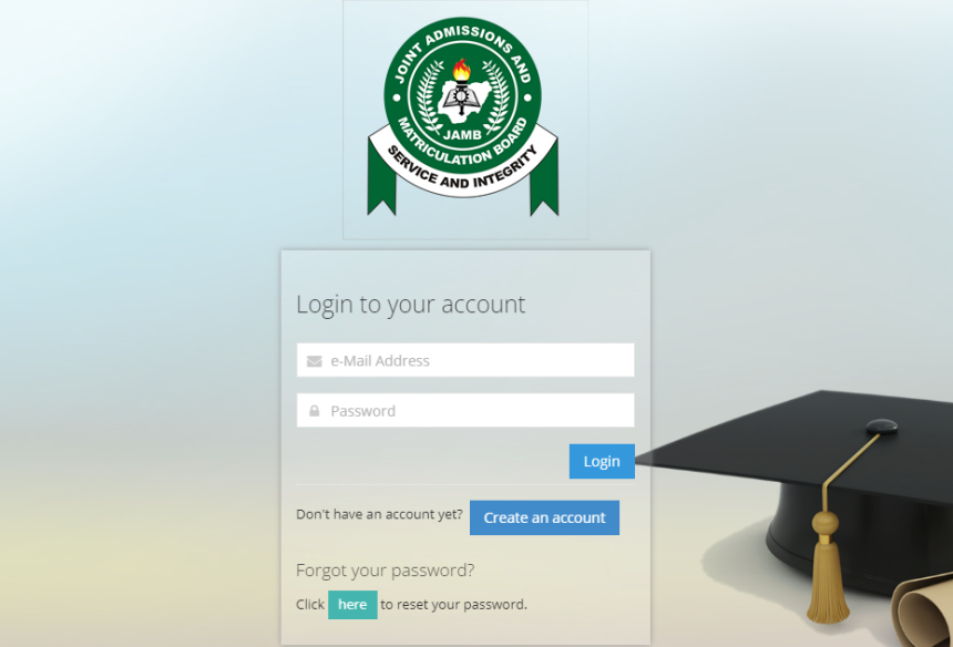 how to create Jamb profile 2024